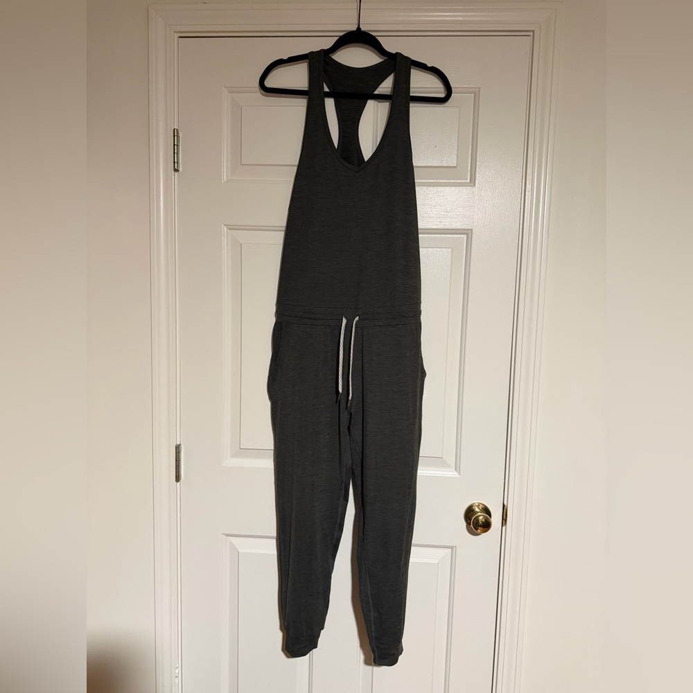 Vuori Charcoal Jumpsuit with Drawstring